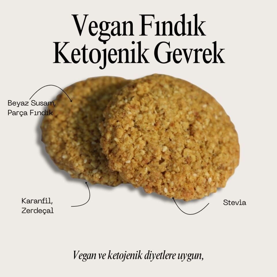 Ketojenik Vegan Fındık Gevrek